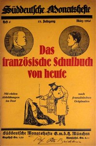 Süddeutsche Monatshefte - Das französische Schulbuch von heute, 1926