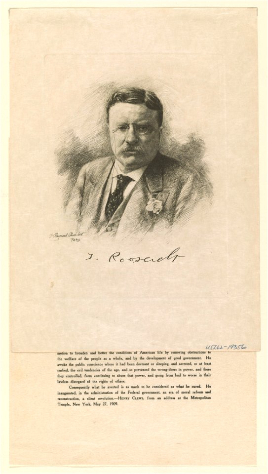 T. Roosevelt - P. Raymond Audibert, Paris. LCCN2012645520
