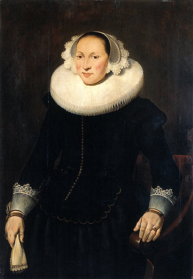 T. de Keyser - Vrouwenportret, mogelijk Antje Tincodr. van Andringa (ca. 1605-1685), echtgenote van Saco van Teyens - NK3408 - Instituut Collectie Nederland