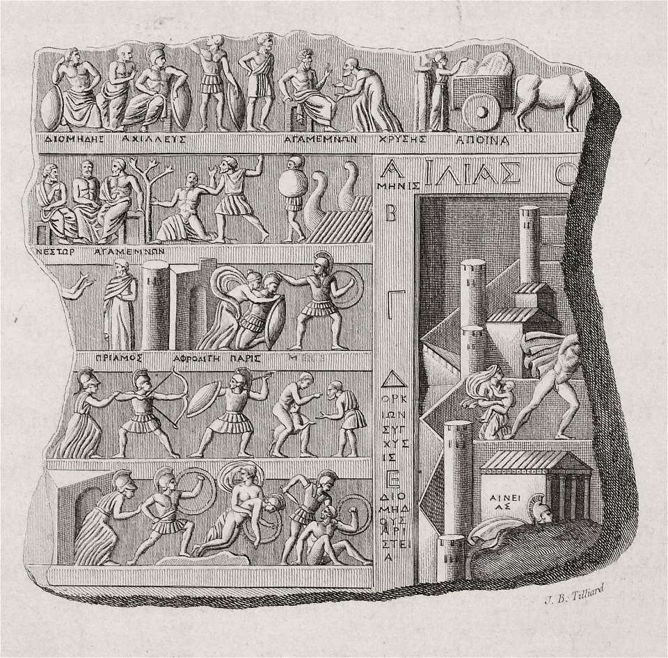Table Iliaque au Musée de Veronne - Choiseul-gouffier Gabriel Florent Auguste De - 1809
