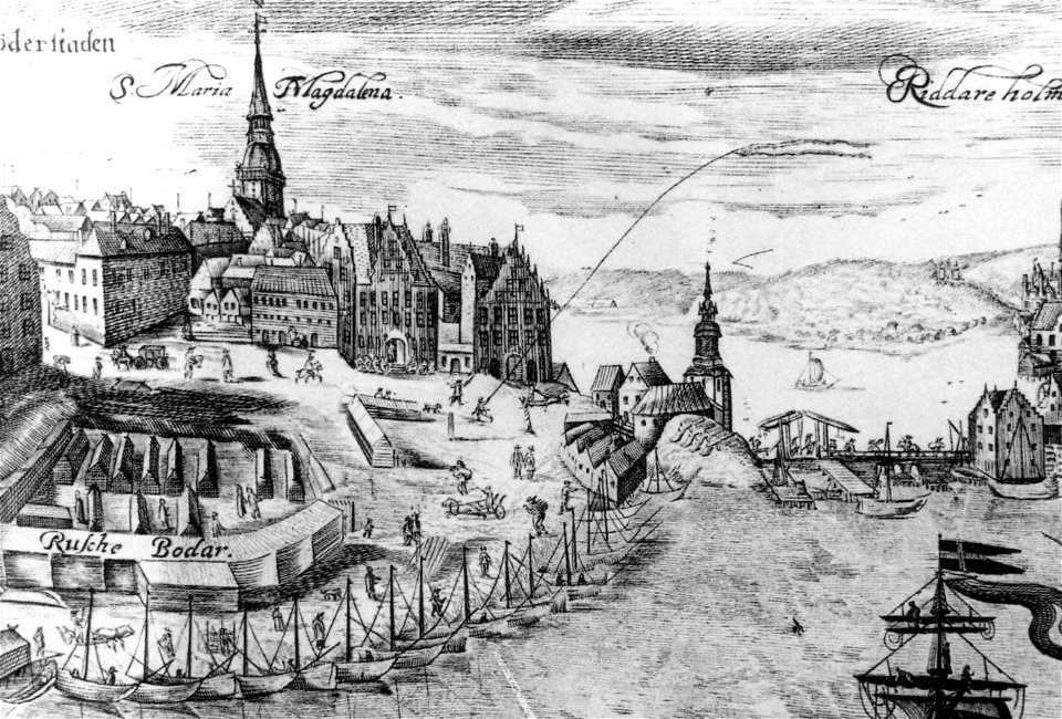 Södermalmstorg kopparstick 1650