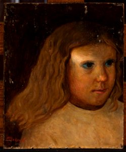 Tadeusz Makowski - Head of a little girl with unloosed hair - MPW 2563 MNW - National Museum in Warsaw