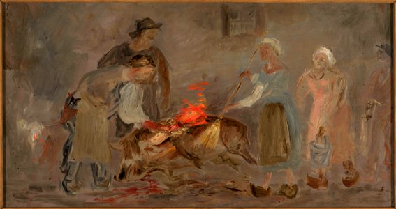 Tadeusz Makowski - Pork heating - MPW 2637 MNW - National Museum in Warsaw