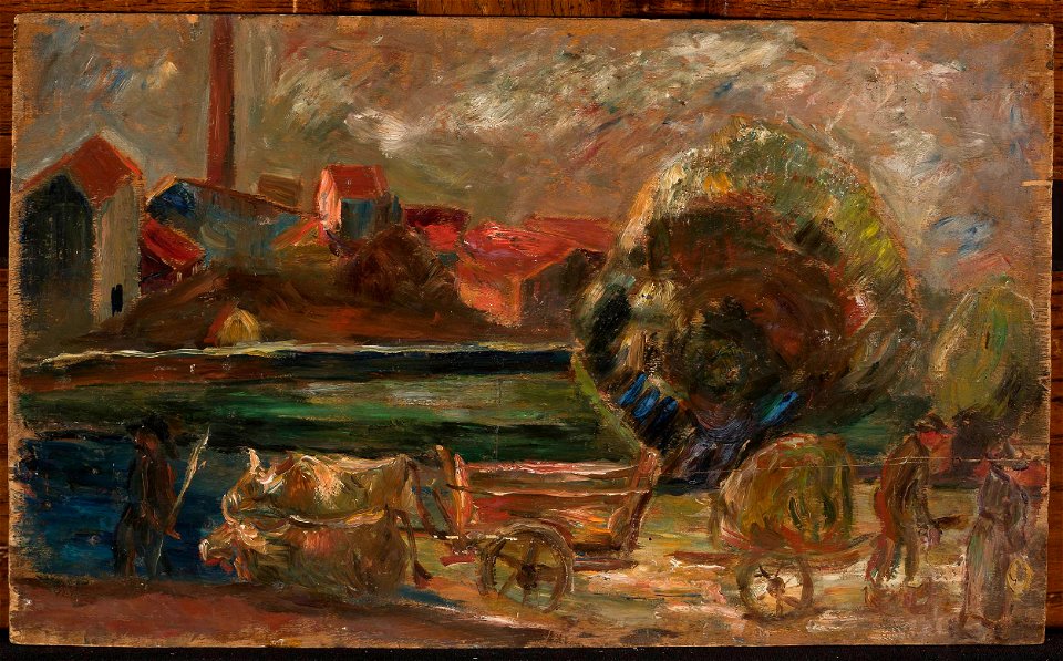 Tadeusz Makowski - Landscape with a factory chimney - MPW 2552 MNW - National Museum in Warsaw