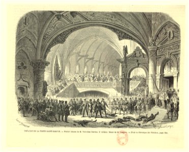 Tableau 4 of the play 'Patrie!' in 1869 – Gallica 2016