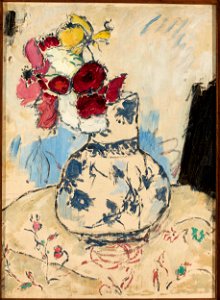 Tadeusz Makowski - Flowers in a flower-vase - MPW 2359 MNW - National Museum in Warsaw