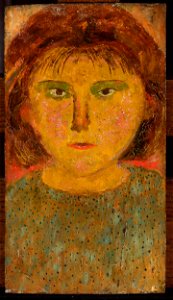 Tadeusz Makowski - Little girl with a fringe - MPW 2534 MNW - National Museum in Warsaw