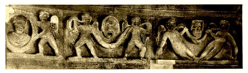 Tafel 23f Wandfries im Mausoleum - Heliogravure nach Photo 1907