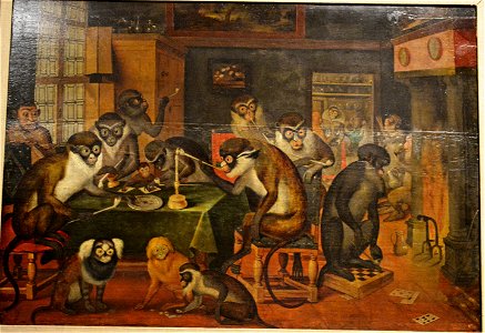 Taberna de monos - seguidor de David Teniers el Joven