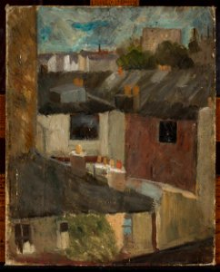 Tadeusz Makowski - View through the window of a workroom - MPW 2551 MNW - National Museum in Warsaw