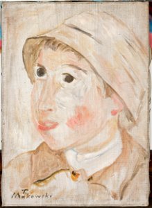 Tadeusz Makowski - Głowa chłopca w kapeluszu - MPW 2443 MNW - National Museum in Warsaw