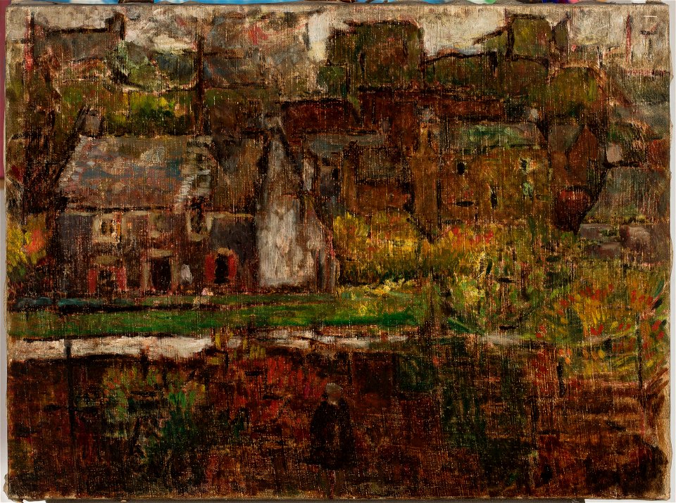 Tadeusz Makowski - Widok miasta nad wodą - MPW 2692 MNW - National Museum in Warsaw
