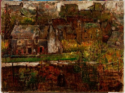 Tadeusz Makowski - Widok miasta nad wodą - MPW 2692 MNW - National Museum in Warsaw