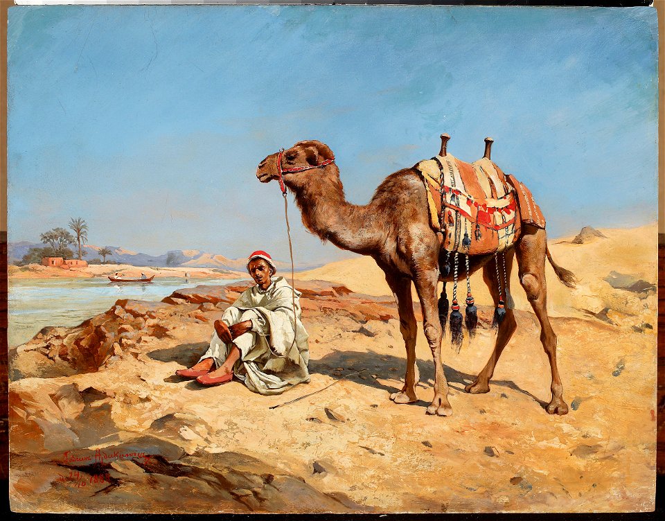 Tadeusz Ajdukiewicz - Arab in the desert - MP 1947 MNW - National Museum in Warsaw
