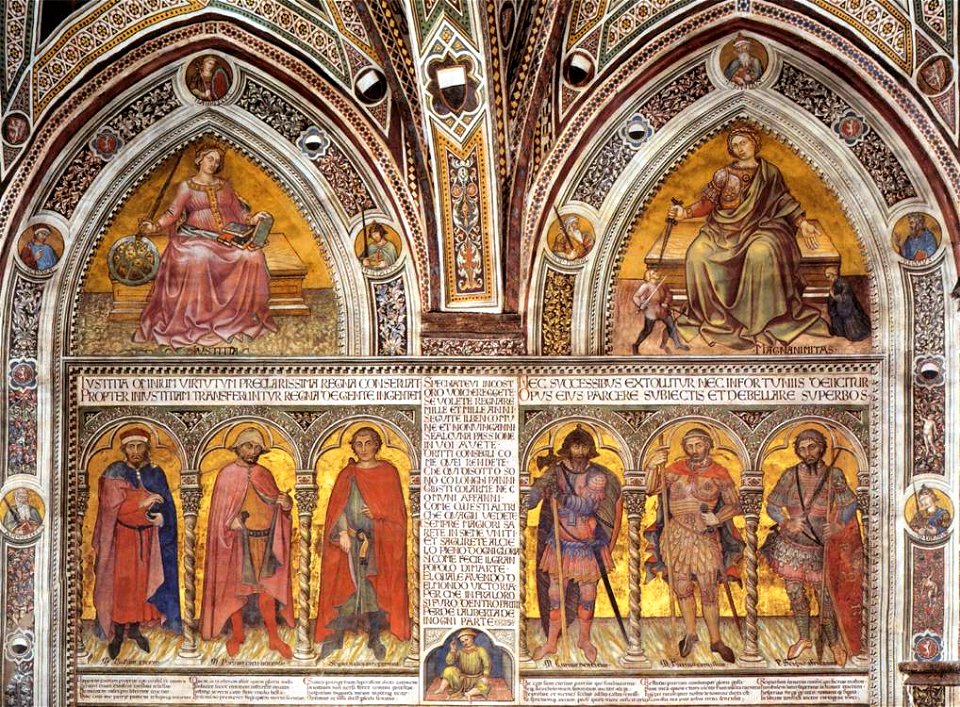 Taddeo Di Bartolo - Allegories and Figures from Roman History - WGA22016