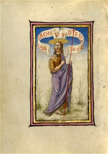 Taddeo Crivelli (Italian, died about 1479, active about 1451 - 1479) - Saint John the Baptist - Google Art Project. Free illustration for personal and commercial use.