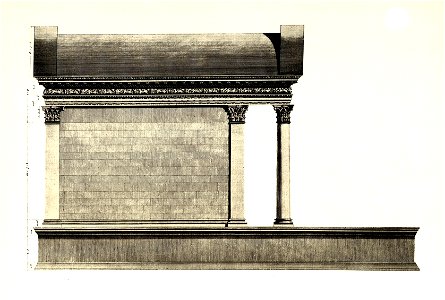 Tafel 042a Spalato - Jupitertempel Aufriß - Robert Adam 1764