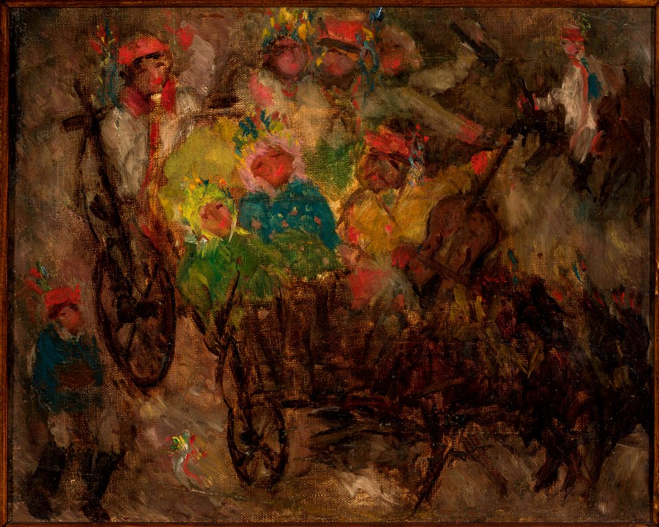 Tadeusz Makowski - Kraków wedding - MPW 2724 MNW - National Museum in Warsaw