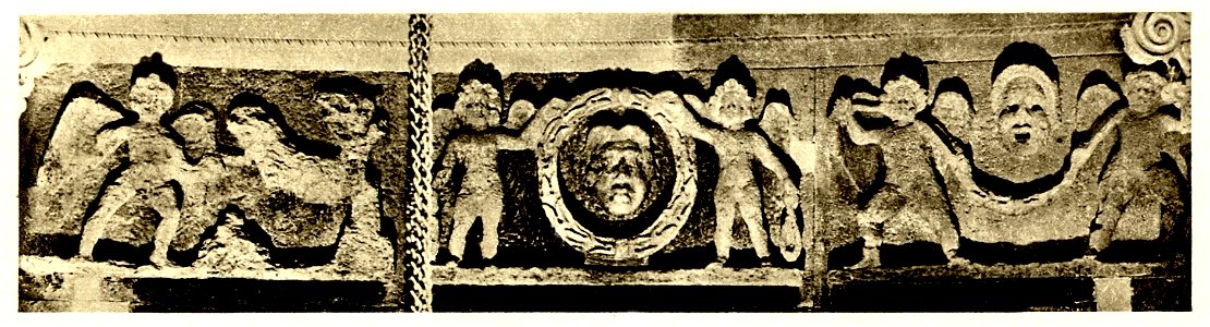 Tafel 22c Wandfries im Mausoleum - Heliogravure nach Photo 1907