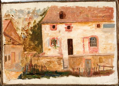 Tadeusz Makowski - Dom ze sztachetami - MPW 2714 MNW - National Museum in Warsaw