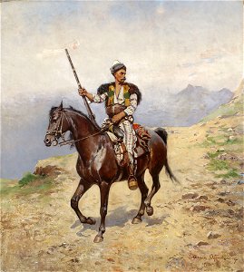Tadeusz Ajdukiewicz - Eastern horseman - MP 5467 MNW - National Museum in Warsaw