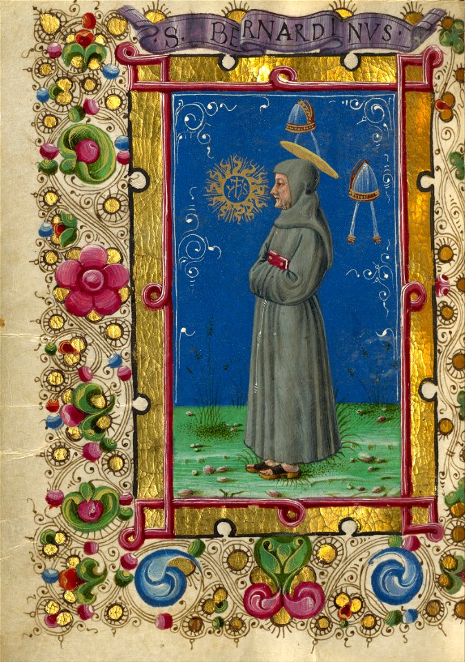 Taddeo Crivelli (Italian, died about 1479, active about 1451 - 1479) - Saint Bernardino of Siena - Google Art Project