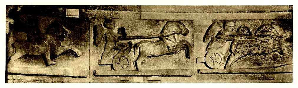 Tafel 22a Wandfries im Mausoleum - Heliogravure nach Photo 1907