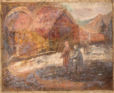 Tadeusz Makowski - Two little girls against the background of a landscape - MPW 3198 MNW - National Museum in Warsaw