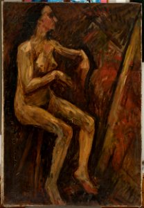 Tadeusz Makowski - Akt kobiety siedzącej - MPW 2617 MNW - National Museum in Warsaw