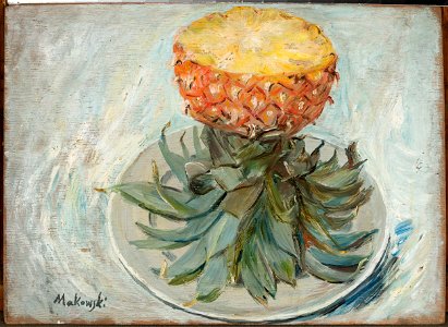 Tadeusz Makowski - Pineapple on a plate - MPW 2707 - National Museum in Warsaw