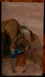 Tadeusz Makowski - Little girl carrying brushwood - MPW 2544 MNW - National Museum in Warsaw