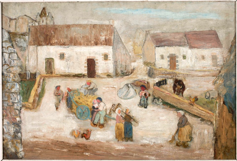 Tadeusz Makowski - Work in a farmstead - MPW 2605 MNW - National Museum in Warsaw