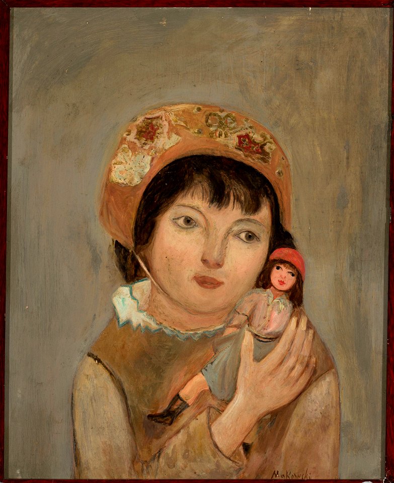 Tadeusz Makowski - Little girl with a doll - MPW 2719 MNW - National Museum in Warsaw