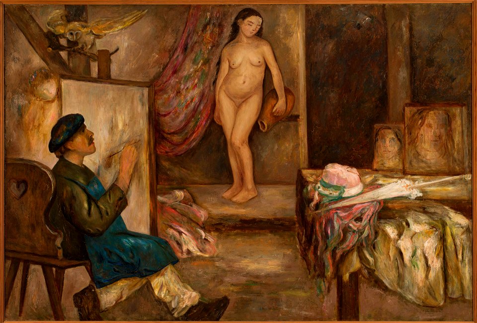 Tadeusz Makowski - Painter and a model - MPW 2621 MNW - National Museum in Warsaw