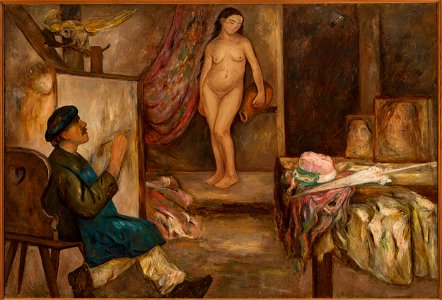 Tadeusz Makowski - Painter and a model - MPW 2621 MNW - National Museum in Warsaw
