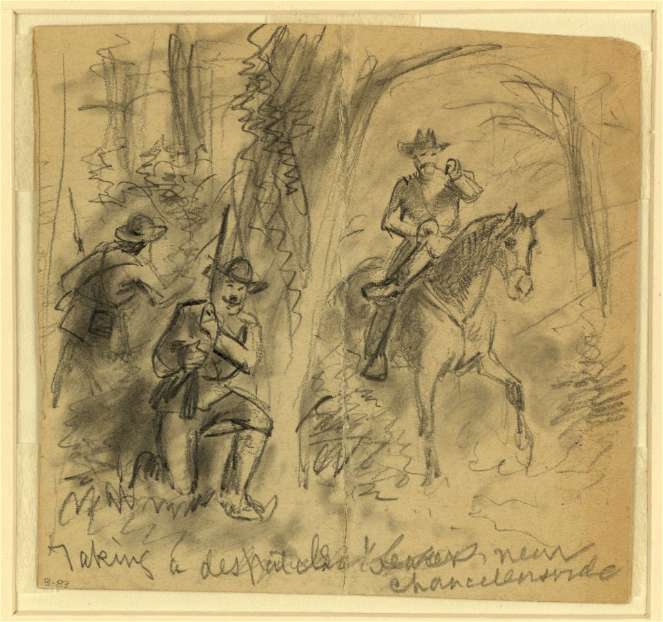 Taking a despatch bearer near Chancellorsville LCCN2004661053