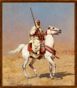 Tadeusz Ajdukiewicz - Arab on a grey horse - MP 5468 - National Museum in Warsaw