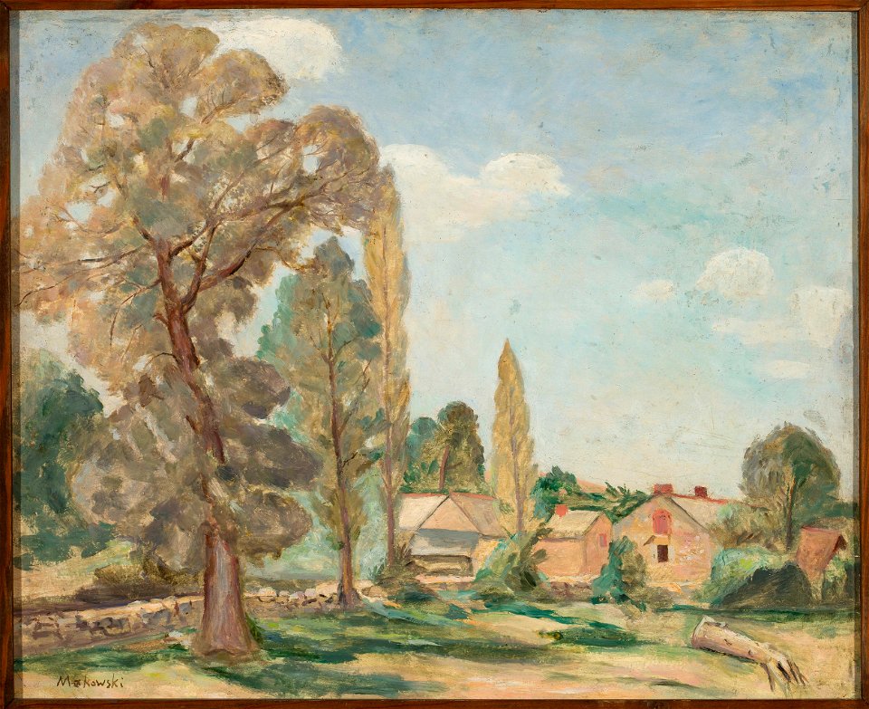 Tadeusz Makowski - Krajobraz wiejski z drzewami - MPW 2470 MNW - National Museum in Warsaw