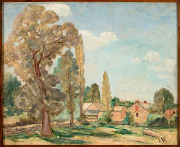 Tadeusz Makowski - Krajobraz wiejski z drzewami - MPW 2470 MNW - National Museum in Warsaw