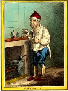 Taking Physick. (BM 1851,0901.1133)