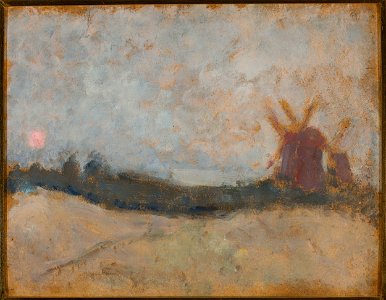 Tadeusz Makowski - Pejzaż z wiatrakami - MPW 2632 MNW - National Museum in Warsaw