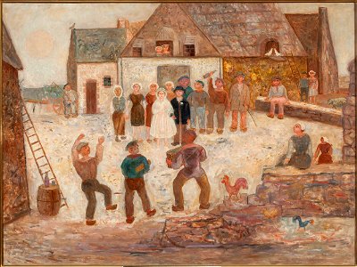 Tadeusz Makowski - Wedding in a village - MPW 2624 MNW - National Museum in Warsaw