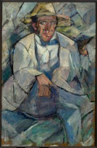 Tadeusz Makowski - Portrait of a man in a white hat - MPW 3451 MNW - National Museum in Warsaw