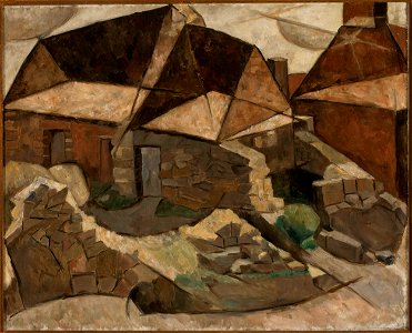 Tadeusz Makowski - Landscape with houses - MPW 2367 MNW - National Museum in Warsaw