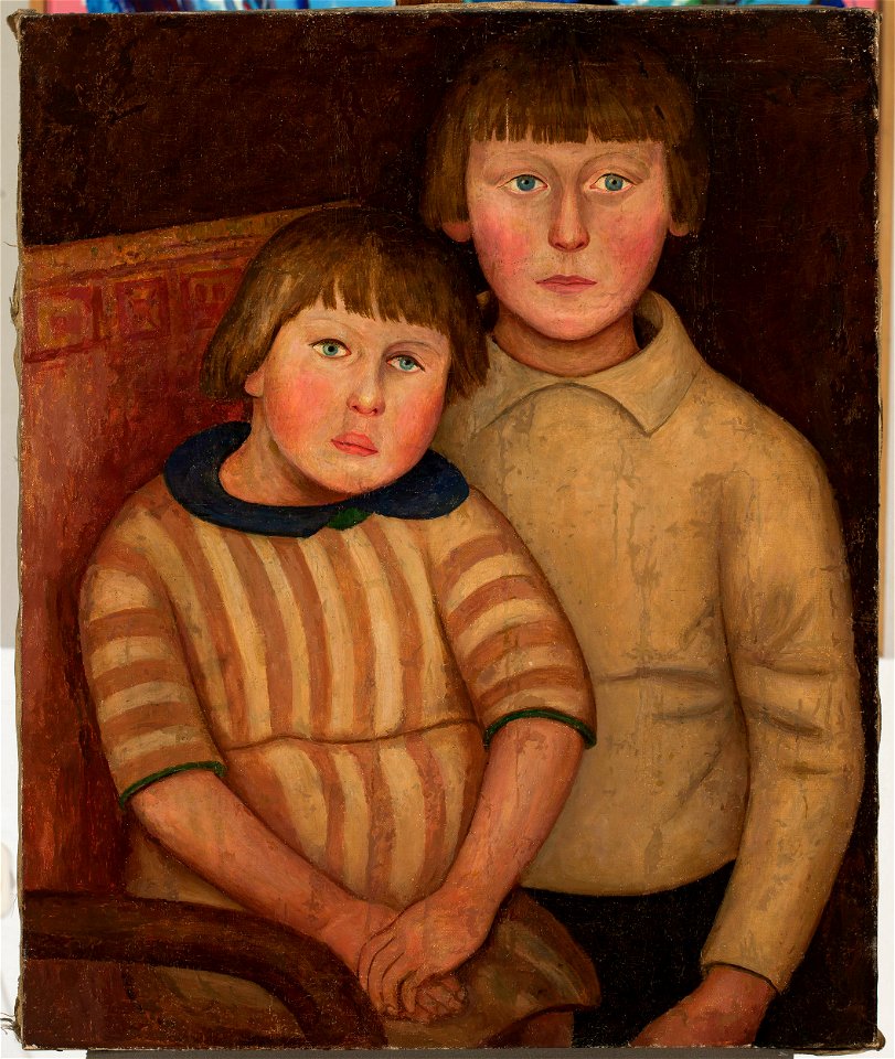 Tadeusz Makowski - Portrait of two children - MPW 2708 MNW - National Museum in Warsaw