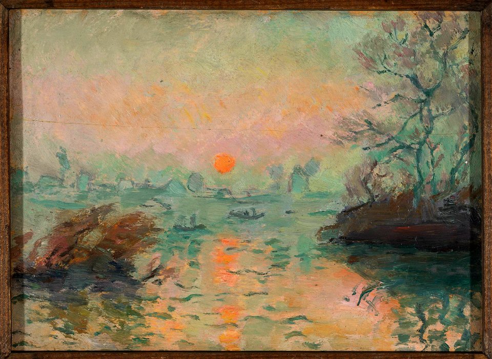 Tadeusz Makowski - Landscape at sunset - MPW 2512 - National Museum in Warsaw