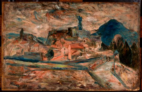 Tadeusz Makowski - View of a small town in the mountains (Le Puy) - MPW 2561 MNW - National Museum in Warsaw