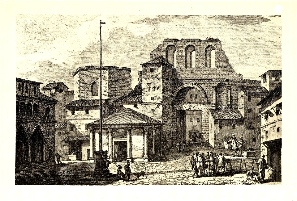 Tafel 005a Spalato - Kaiserpalast Porta Ferrea - Robert Adam 1764