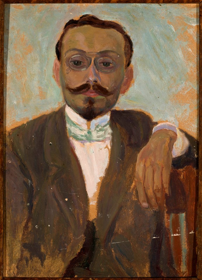 Tadeusz Makowski - Portrait of sculptor Bolesław Bałzukiewicz - MPW 2721 MNW - National Museum in Warsaw