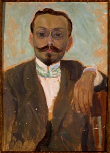 Tadeusz Makowski - Portrait of sculptor Bolesław Bałzukiewicz - MPW 2721 MNW - National Museum in Warsaw